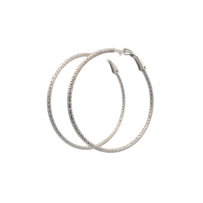Large D/C Hoops in SIlver