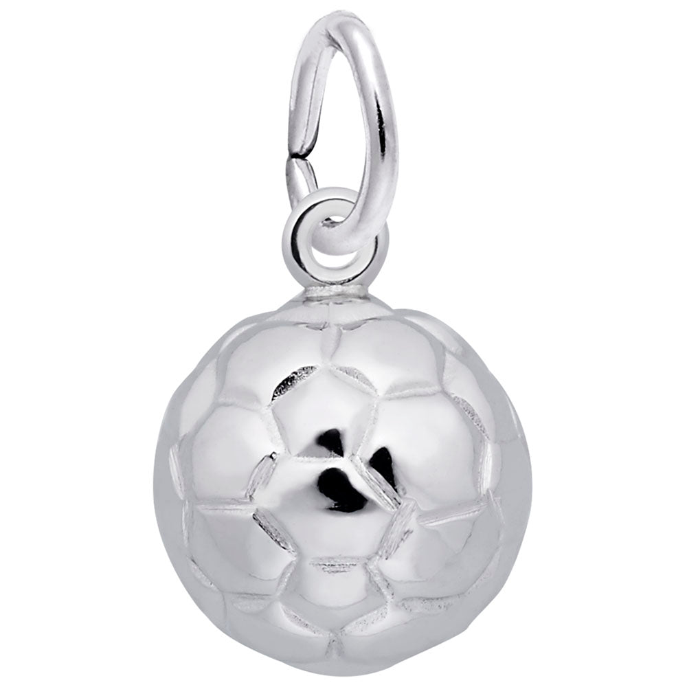 Rembrandt Q. C.  Sterling Silver Soccer Ball Charm 4989
