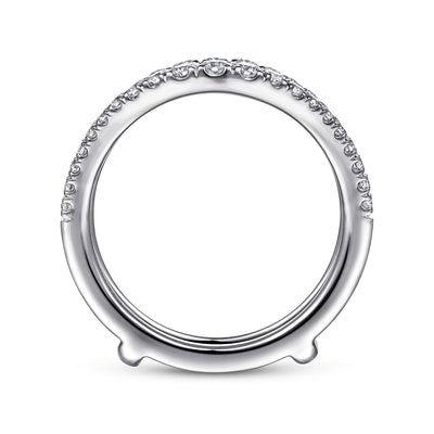 Diamond Ring Guard in White Gold by Gabriel & Co.