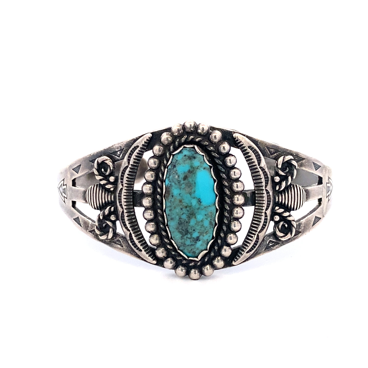 ESTATE Turquoise Cuff in Silver