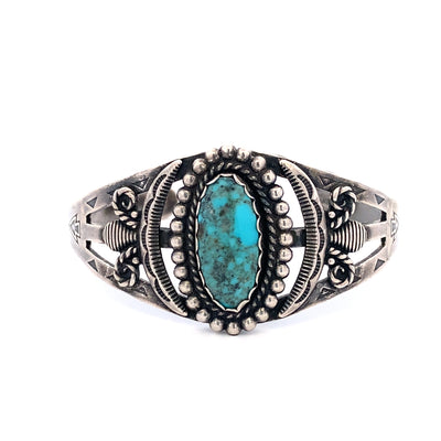 ESTATE Turquoise Cuff in Silver