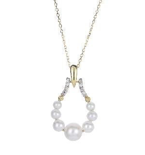 Imperial Pearl 14 Karat Drop Style Pearl Pendants 961521/FWAA