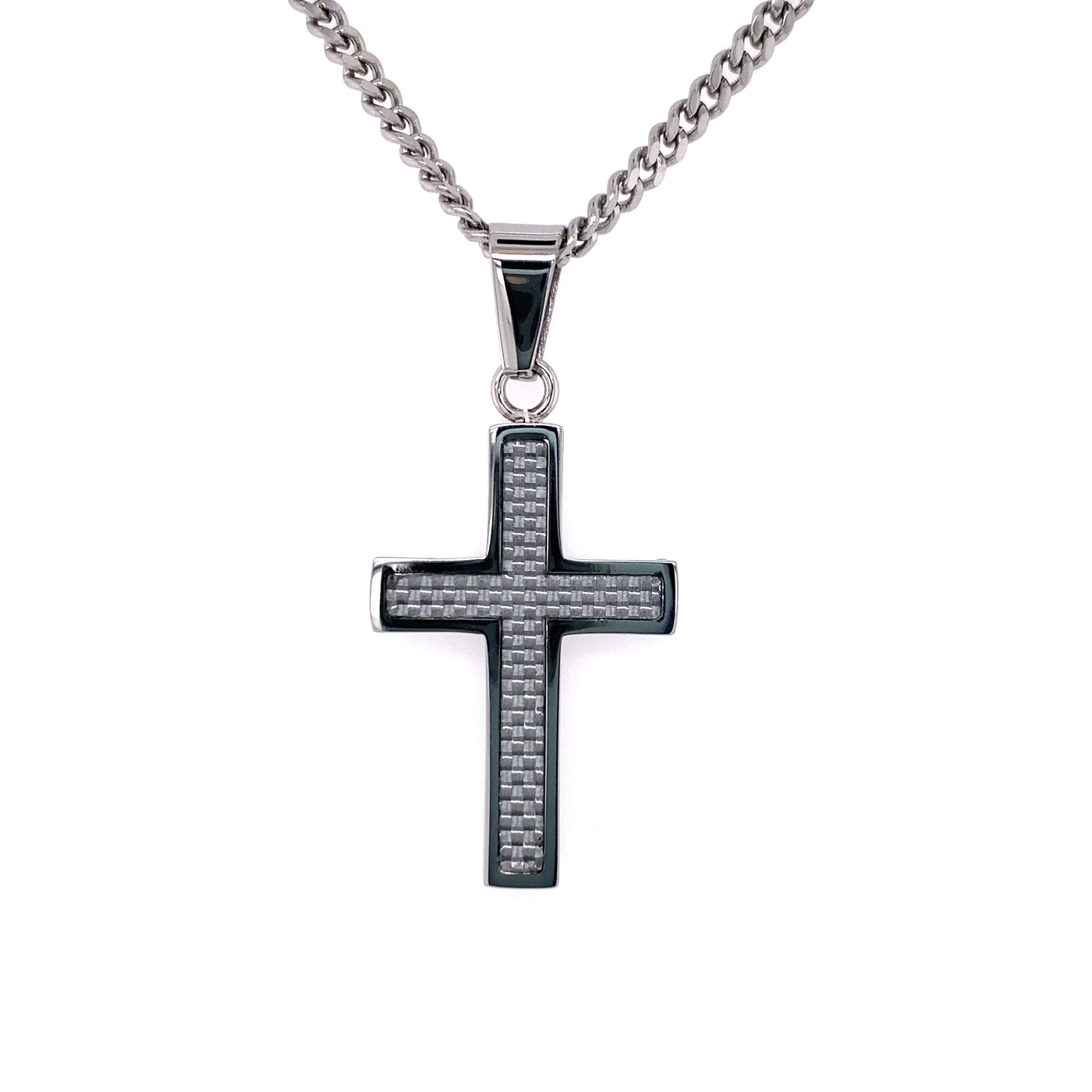 Cross Pendant in Stainless Steel