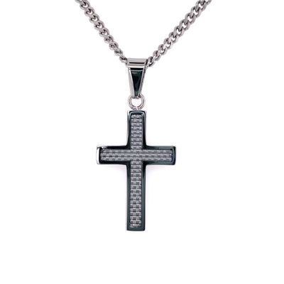 Cross Pendant in Stainless Steel
