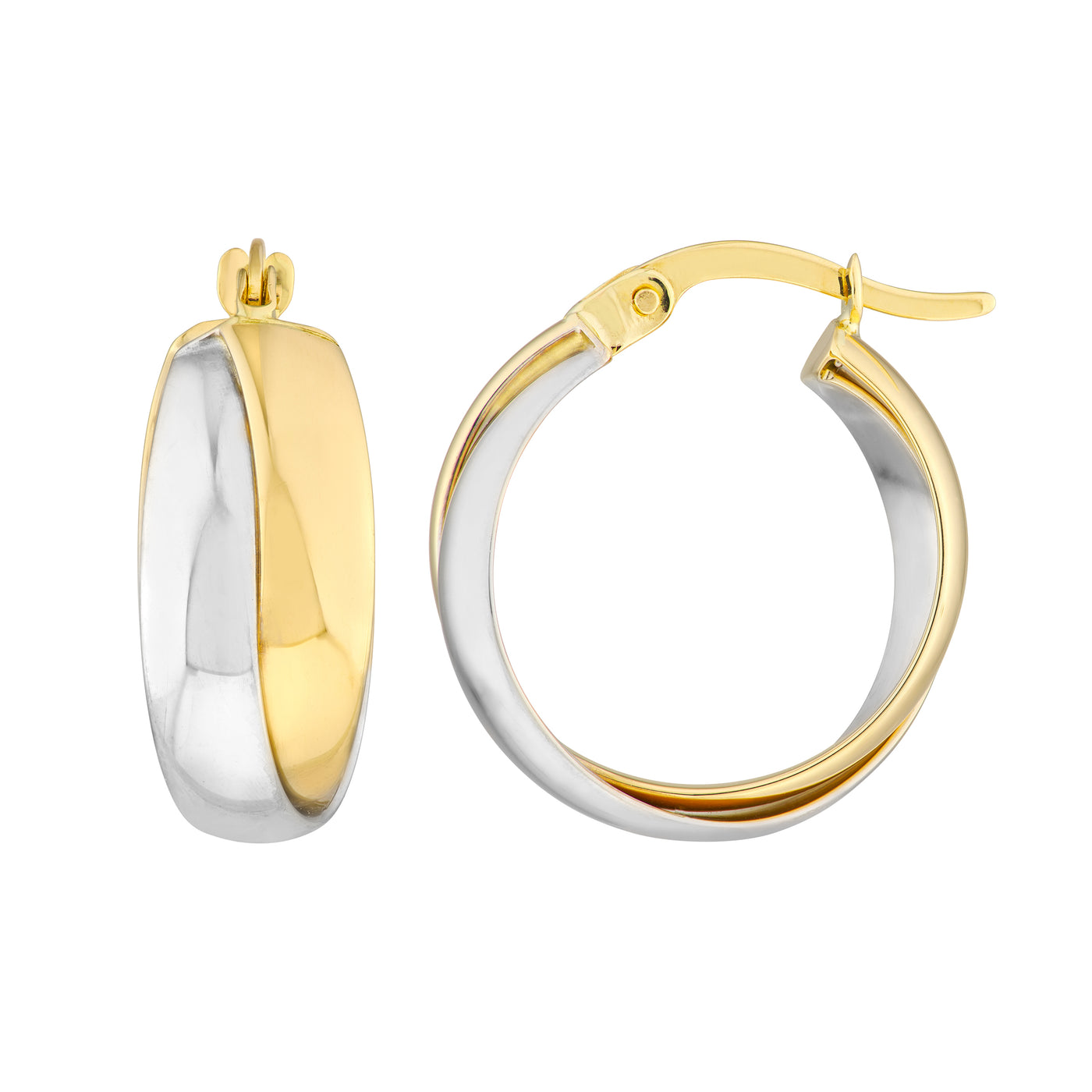 14 Karat Hoop Earrings Gold Earrings TM023445-14YB