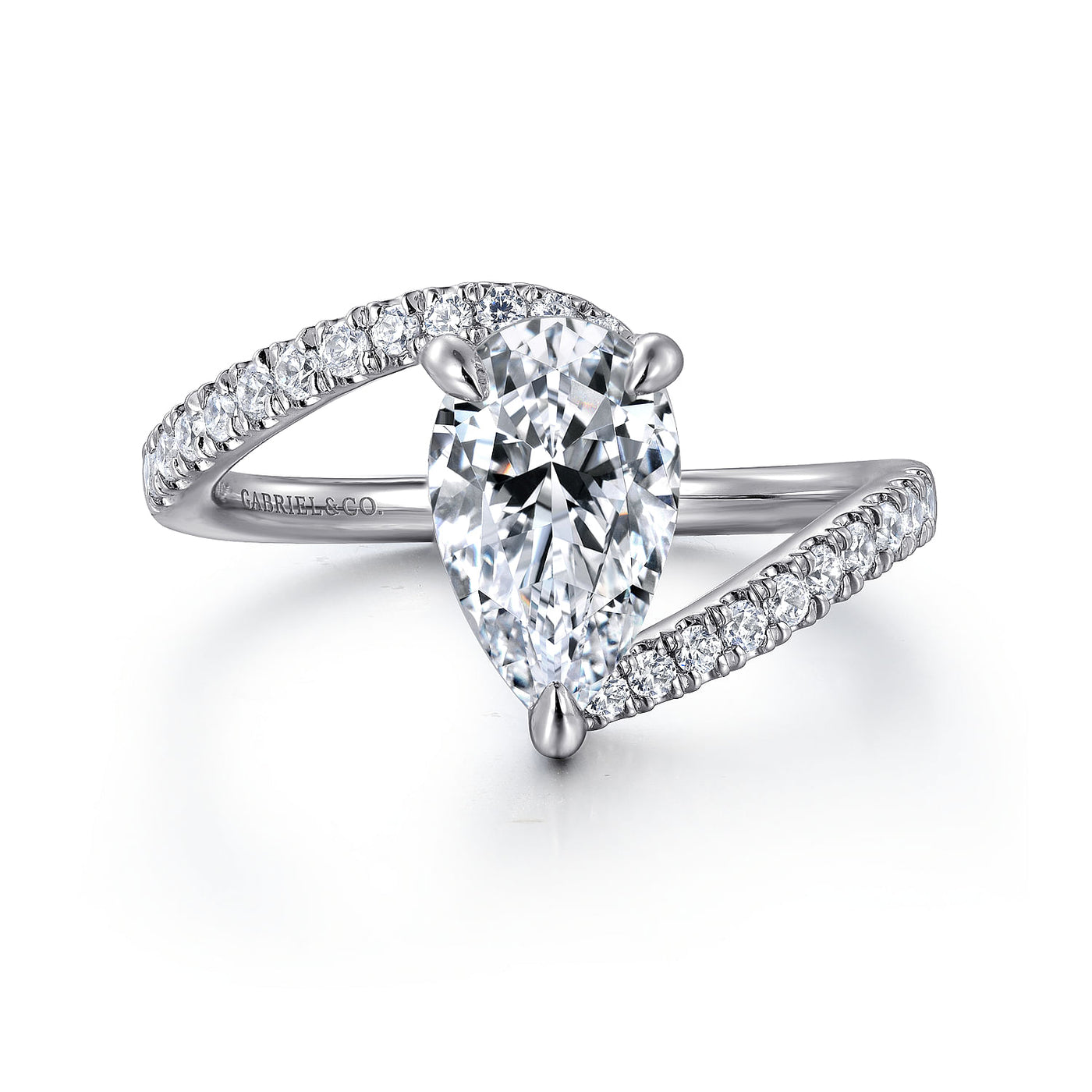Gabriel & Co. 14KW Diamond Engagement Ring ER16320P6W44JJ