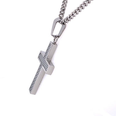 Cross Pendant in Stainless Steel