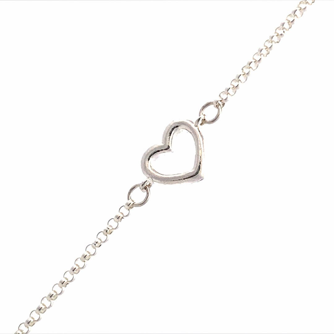 Encircl Heart Link in Silver by B&C