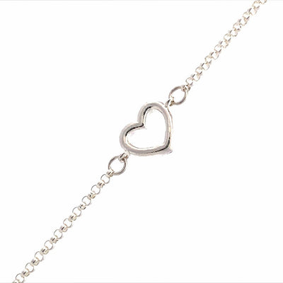 Encircle Sterling Silver Heart Link 2000982:104:S