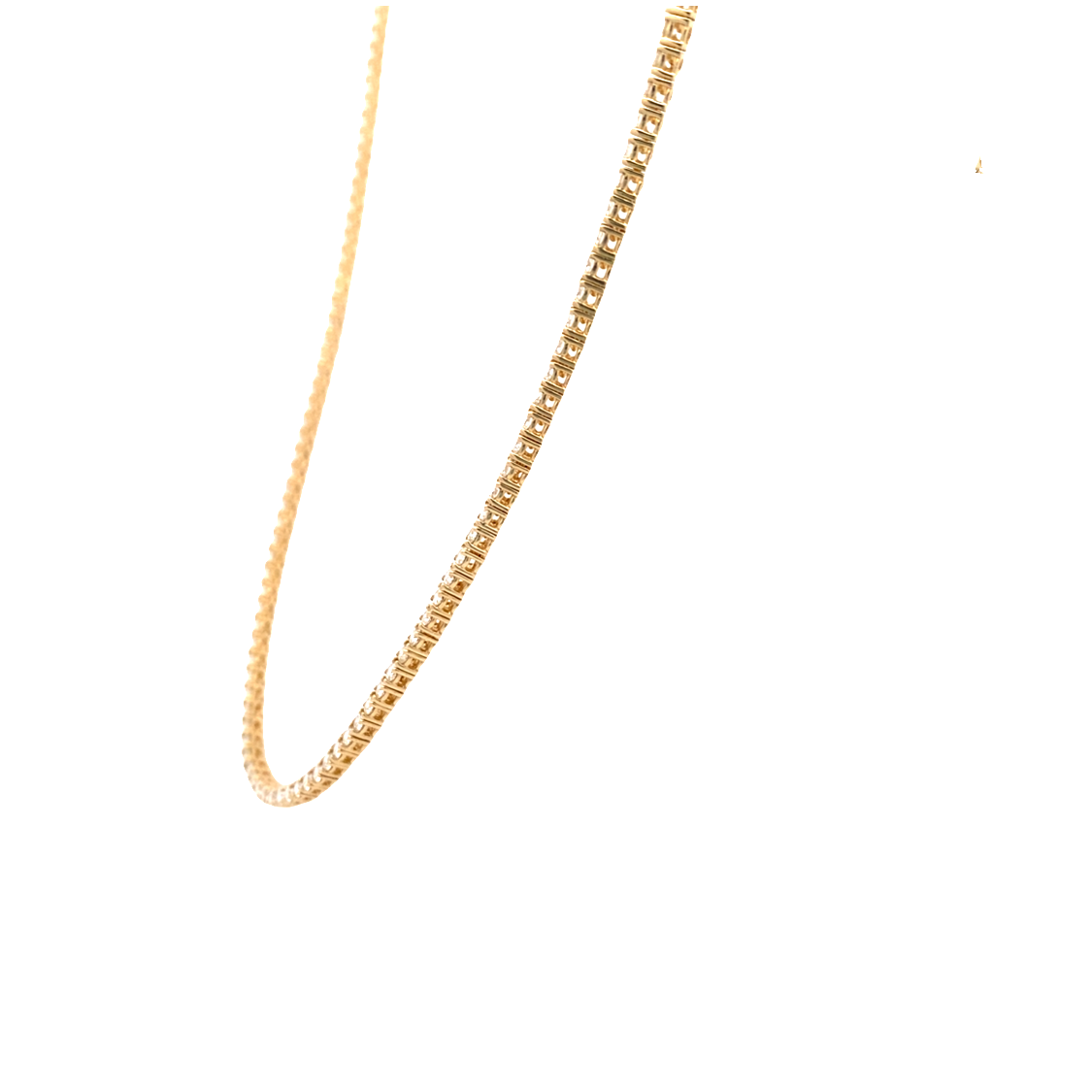 5.5ctw Diamond Tennis Necklace in Yellow Gold