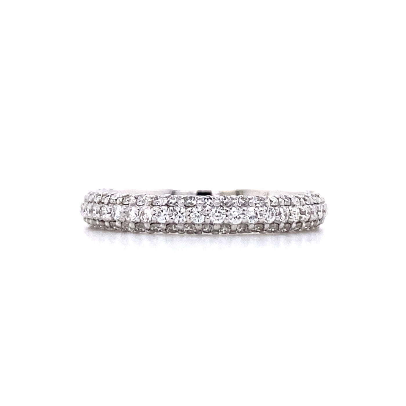 Beeghly & Co. 14 Karat White Gold Diamond Wedding Bands - Women's BCR-74