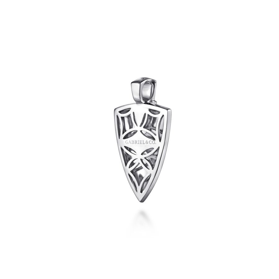 Men's Arrowhead Pendant in Silver by Gabriel & Co.
