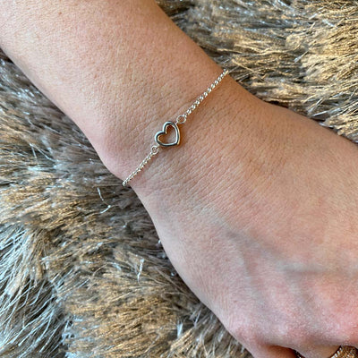 Encircl Heart Link in Silver by B&C