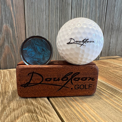 The Angler Golf Ball Marker in Titanium