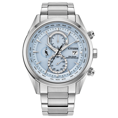 Mens Eco Drive Watch in Silver by Citizen