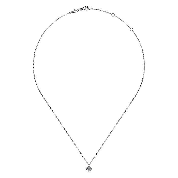 Gabriel & Co. 14 Karat Mutli-Gemstone Diamond Disc Necklaces NK5332W45JJ