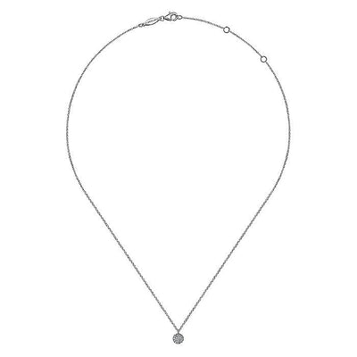 Gabriel & Co. 14 Karat Mutli-Gemstone Diamond Disc Necklaces NK5332W45JJ