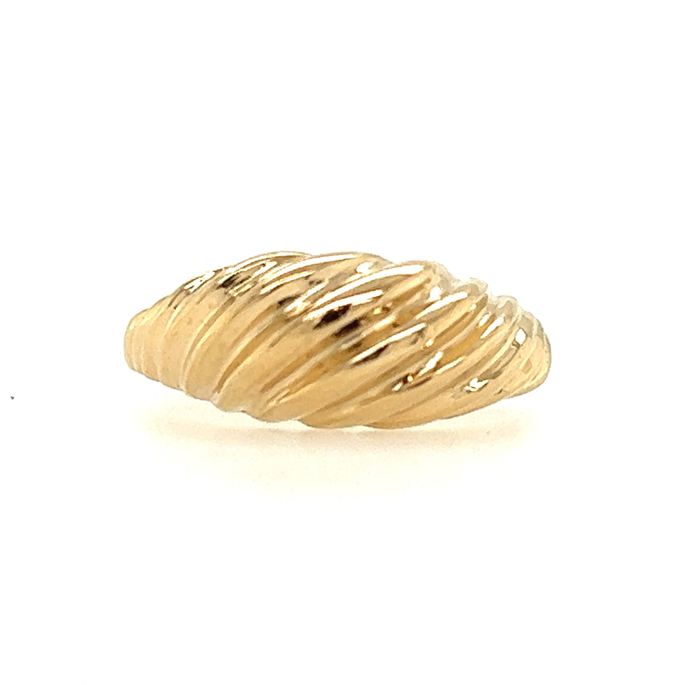 ESTATE Retro Dome Ring in Yellow Gold