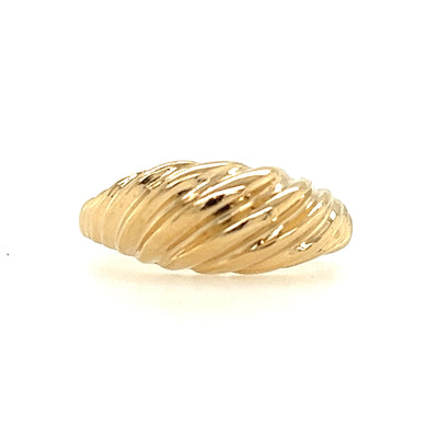 ESTATE Retro Dome Ring in Yellow Gold