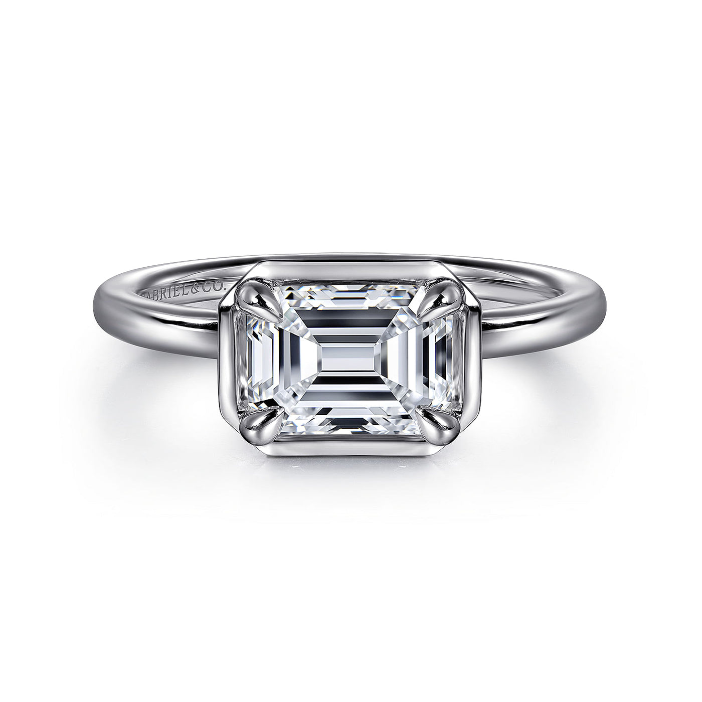 Gabriel & Co. 14KW Solitaire Diamond Engagement Ring ER16483E6W4JJJ