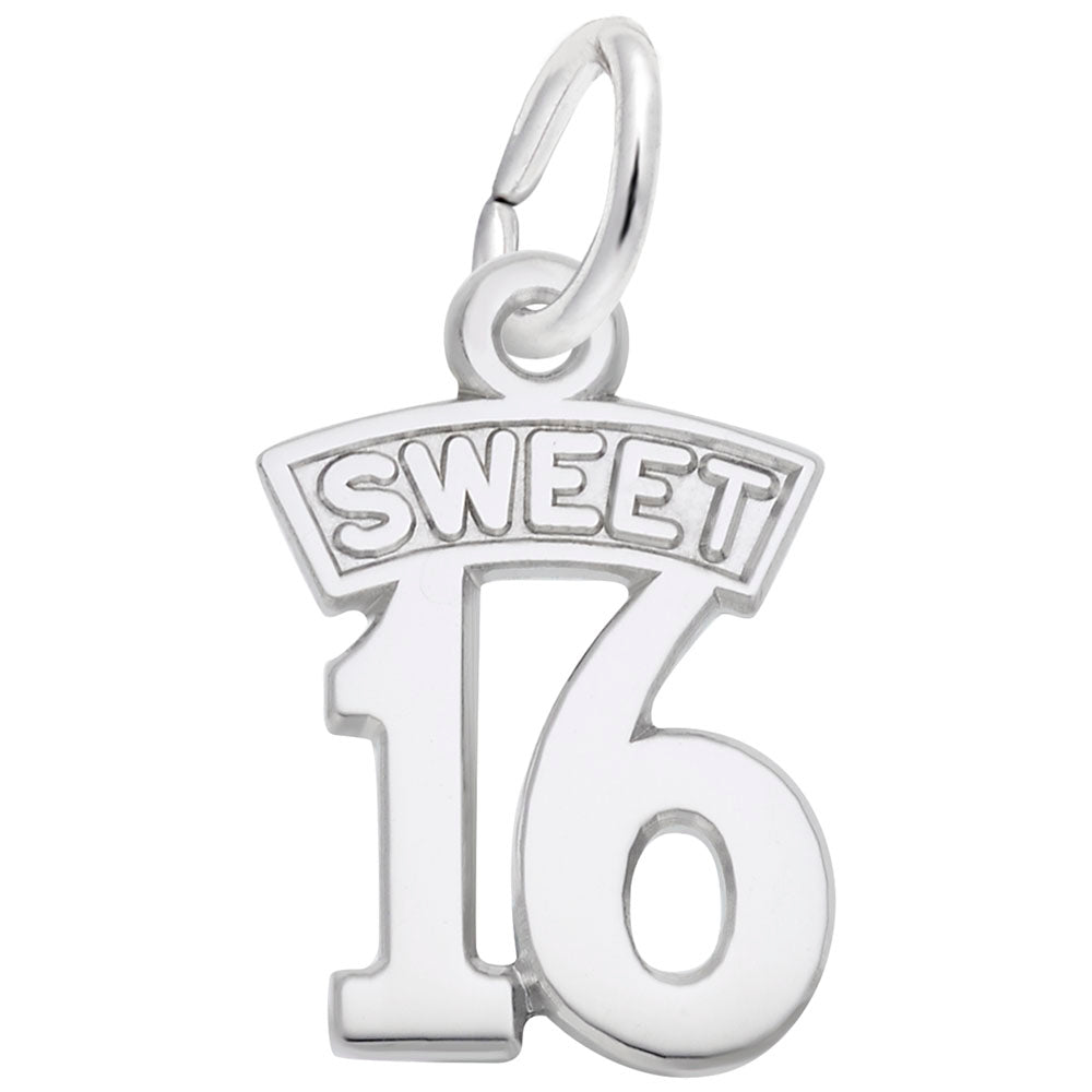 Rembrandt Q. C. Sterling Silver  Sweet Sixteen Charm  0681