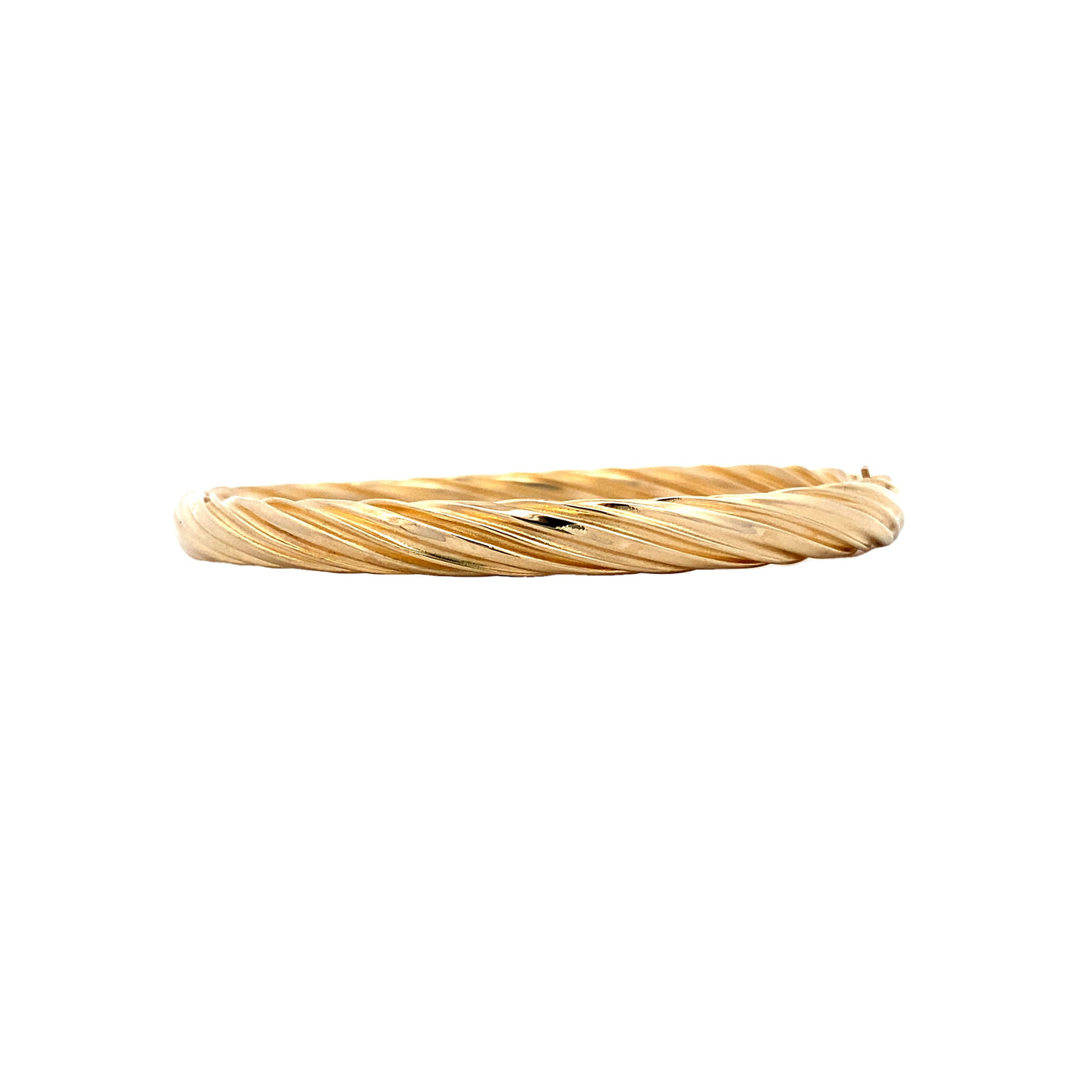 Estate Twist Bangle in Yellow Gold