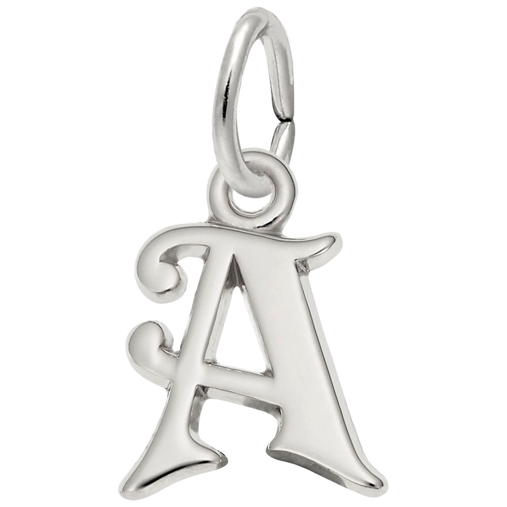 Rembrandt Q.C. Sterling Silver "A" Charm 4765-1