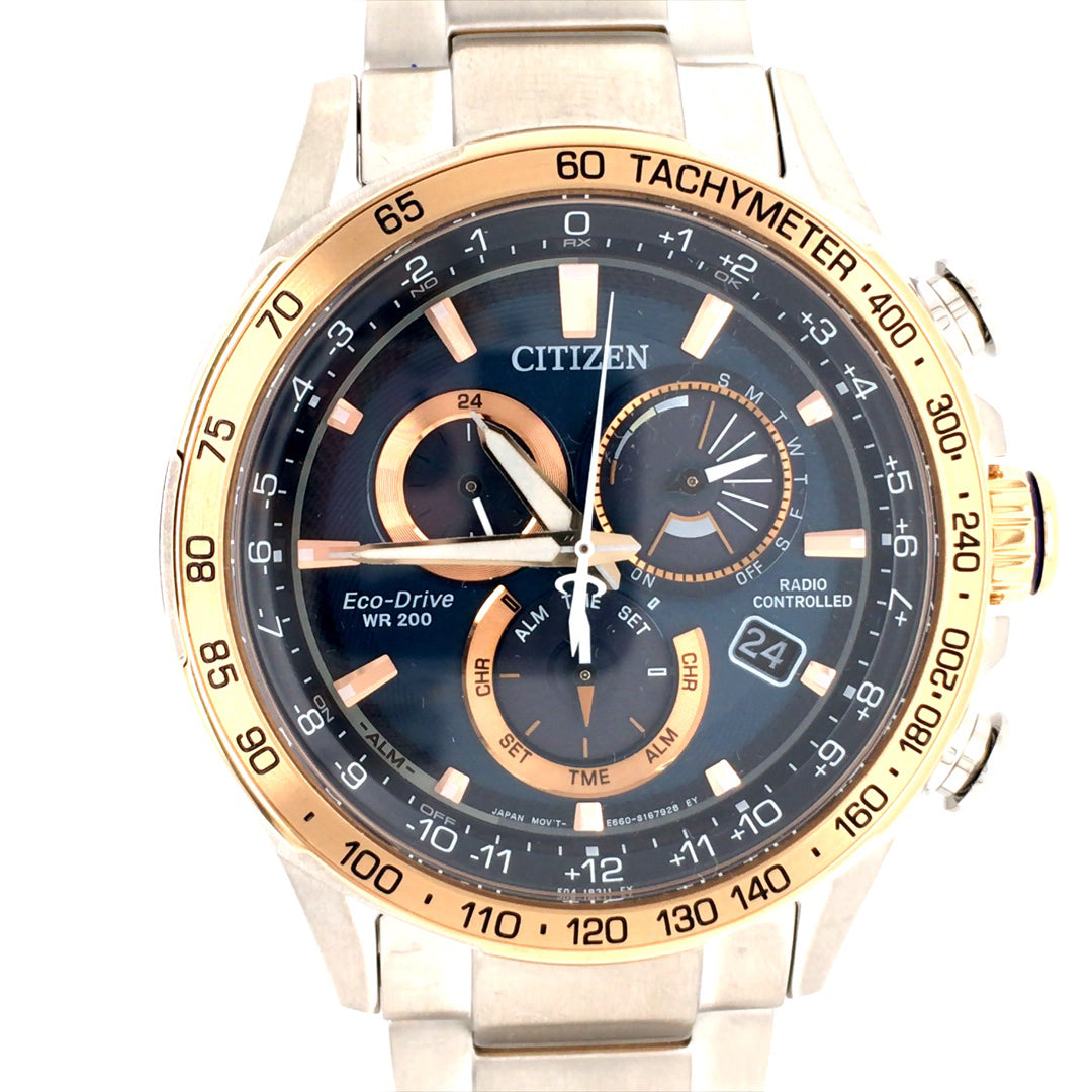 Citizen Stainless Steel Two-Tone PCAT Chronograph CB5916-59L