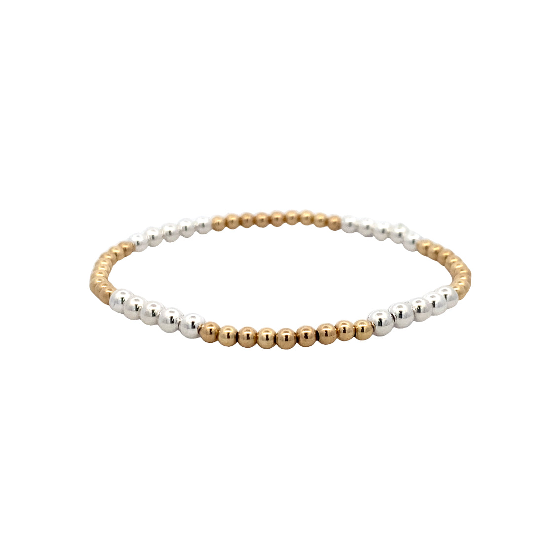 Karen Lazar Design Sterling Silver/Gold Beaded Bracelet 3Y4S675