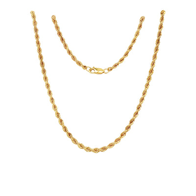 ESTATE 18" Rope Chain in Yellow Gold