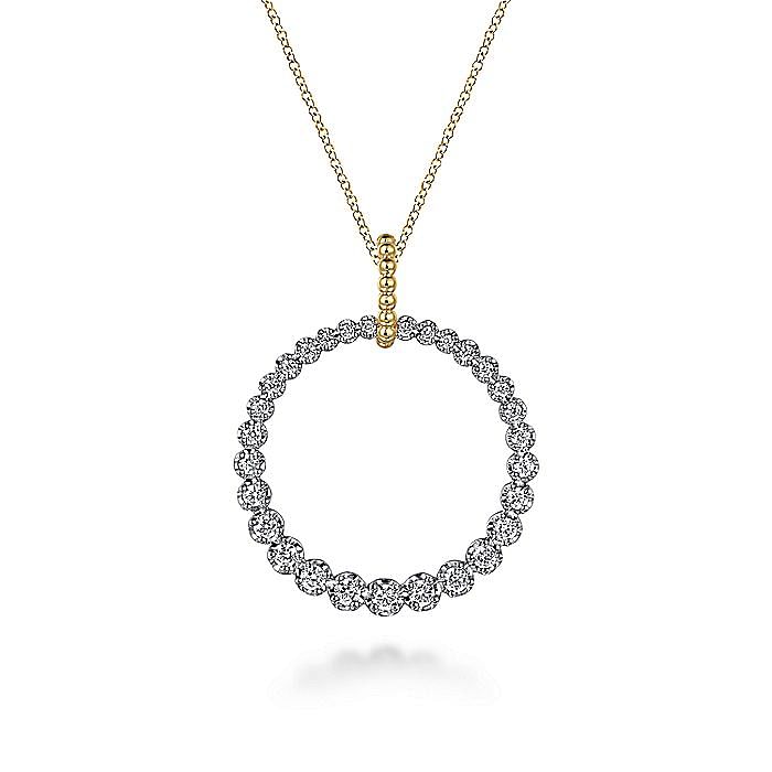 Gabriel & Co. Drop Style Diamond Pendants NK7519M45JJ