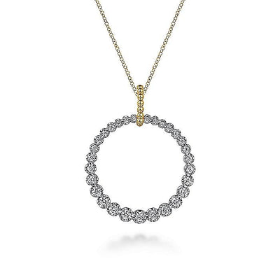 Gabriel & Co. Drop Style Diamond Pendants NK7519M45JJ