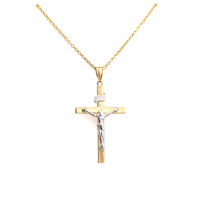 14 Karat Yellow Gold Crucifix Pendant TM020560-14YB