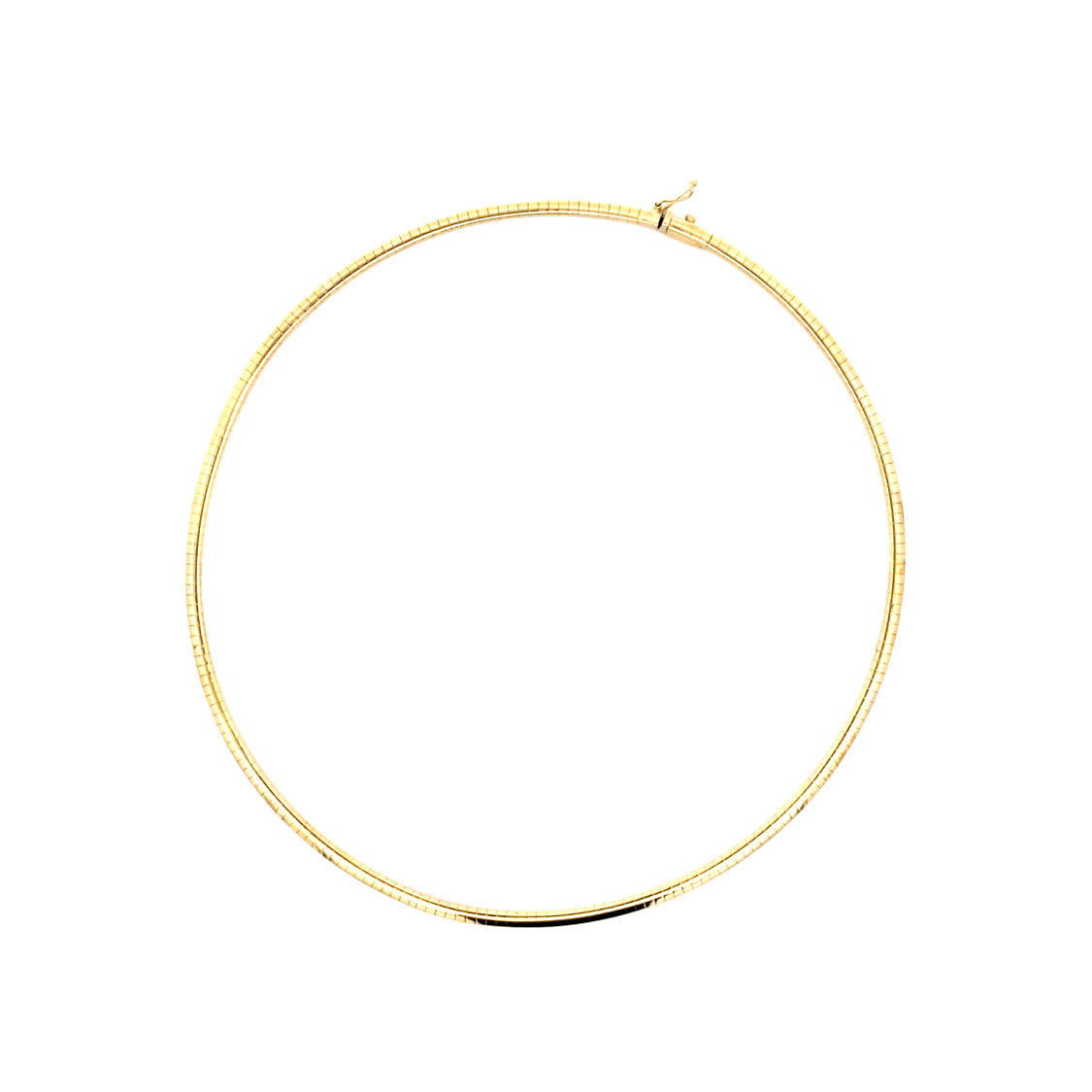Estate 17"  Omega Necklace in Yellow Gold