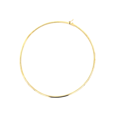 Estate 17"  Omega Necklace in Yellow Gold