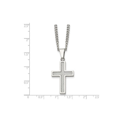 Stainless Steel and Carbon Fiber Cross SRN1409-20