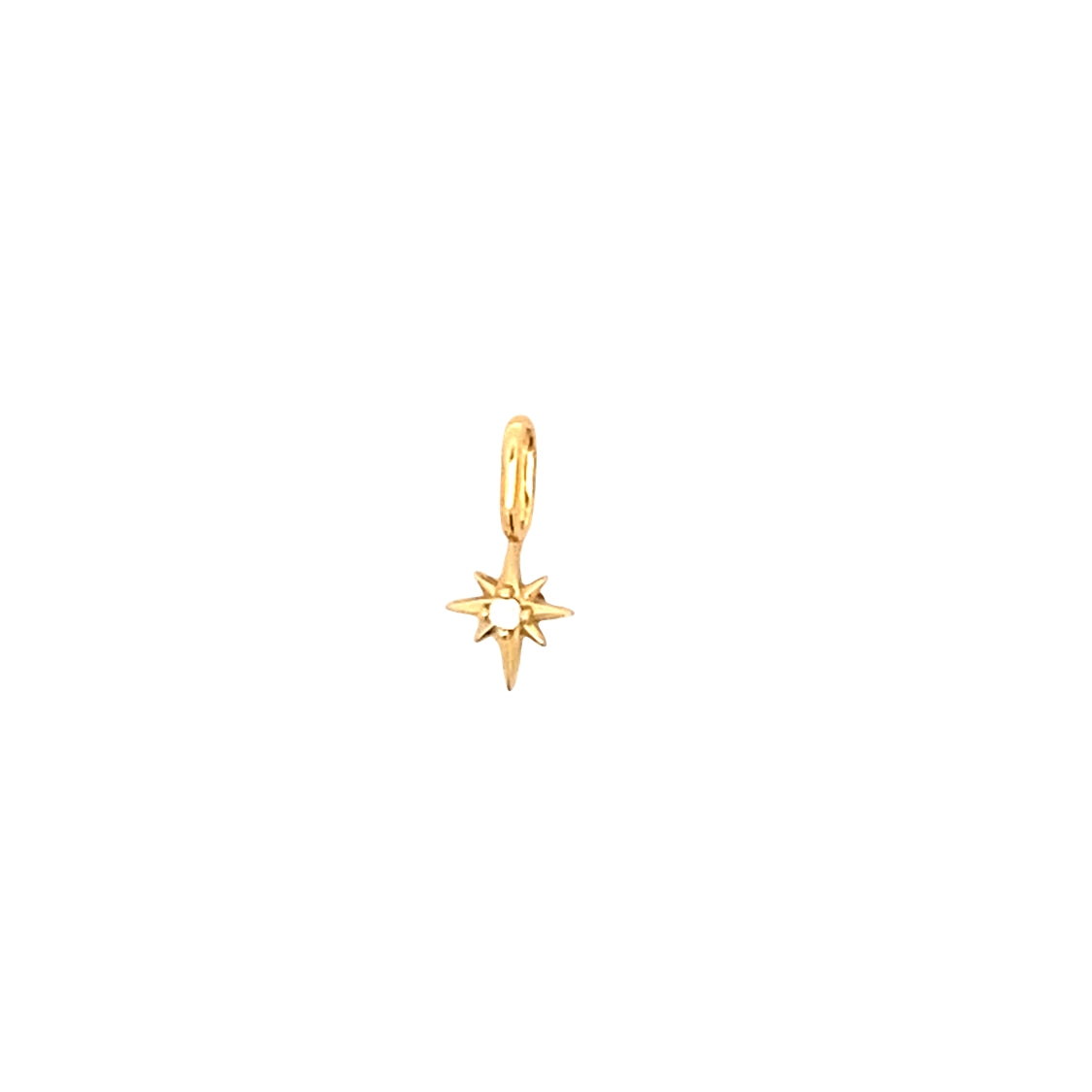 Petite CZ Star Charm in Silver with Yellow Gold Plating by Ania Haie
