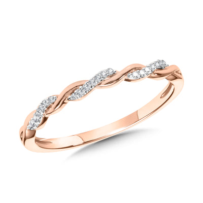 SDC Creations 10 Karat Twist Style Diamond Fashion Ring - Lady's cDD3138-1P