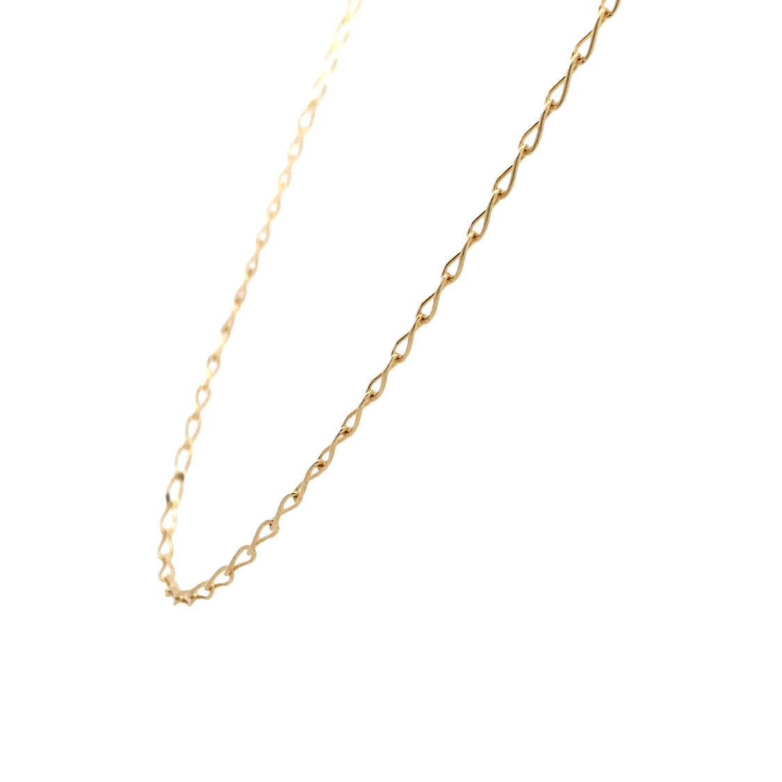 ESTATE 24" Paperclip Fancy Link Necklace in 14K Yellow Gold