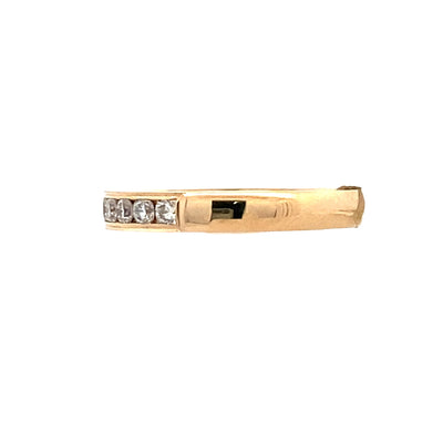 Diamond Channel-Set Band in 14K Yellow Gold, .48CTW, by Benchmark