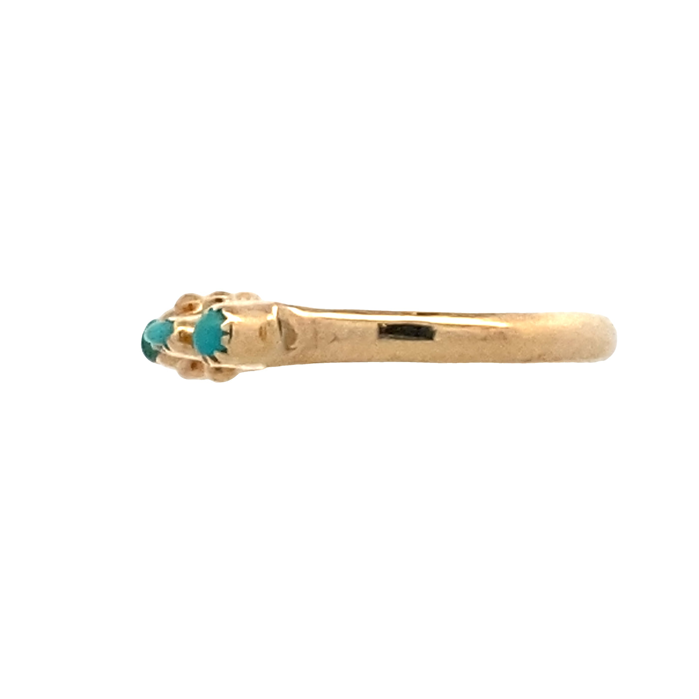 ESTATE Turquoise Ring in Yellow Gold