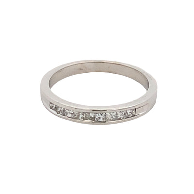 ESTATE Diamond Anniversary Ring in White Gold