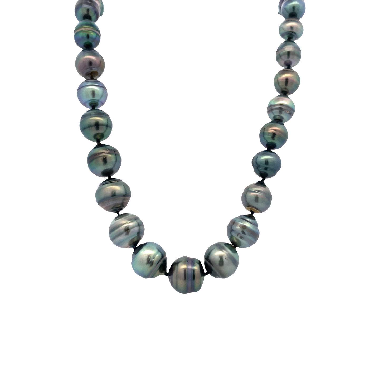 ESTATE Baroque Tahitian Pearl Necklace in White Gold