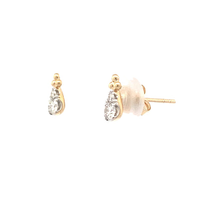 Diamond Stud Earrings in 14K Yellow Gold by Gabriel & Co.
