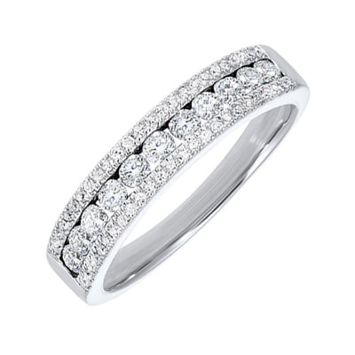 1/2 CTW Diamond Band in White Gold