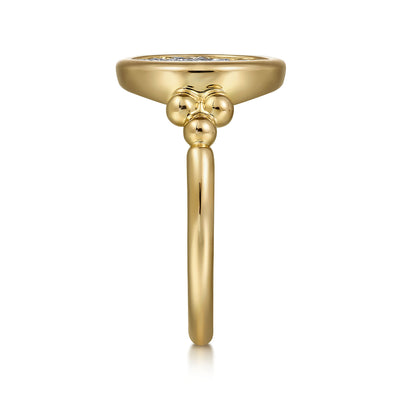 Diamond Cluster Ring in Yellow Gold