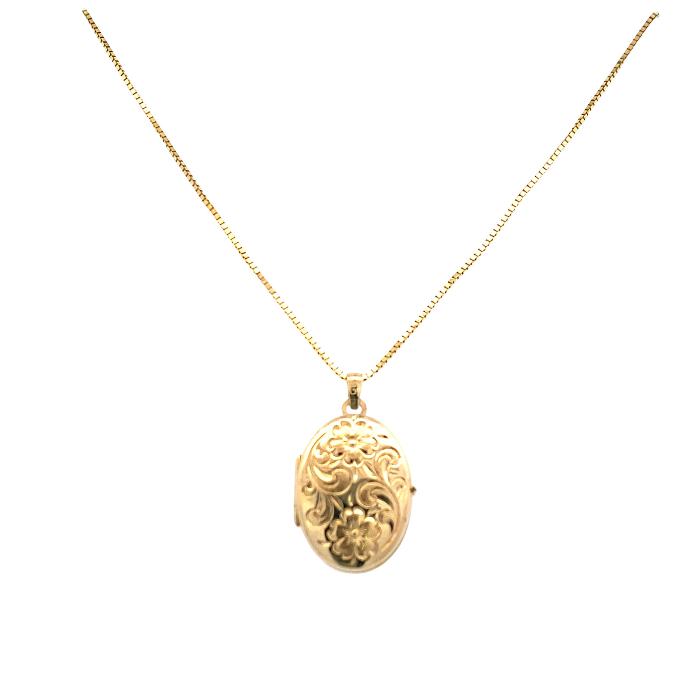ESTATE Oval Locket in Yellow Gold