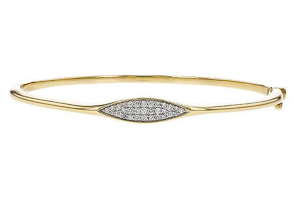 14K Yellow Gold .25CTW Diamond Bangle by Allison Kaufman