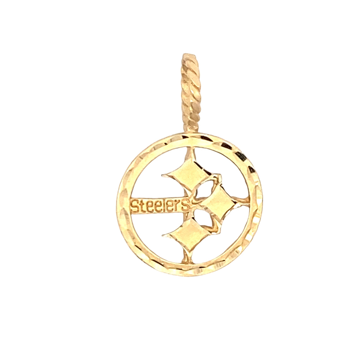 ESTATE Pittsburgh Steeler Pendant in Yellow Gold