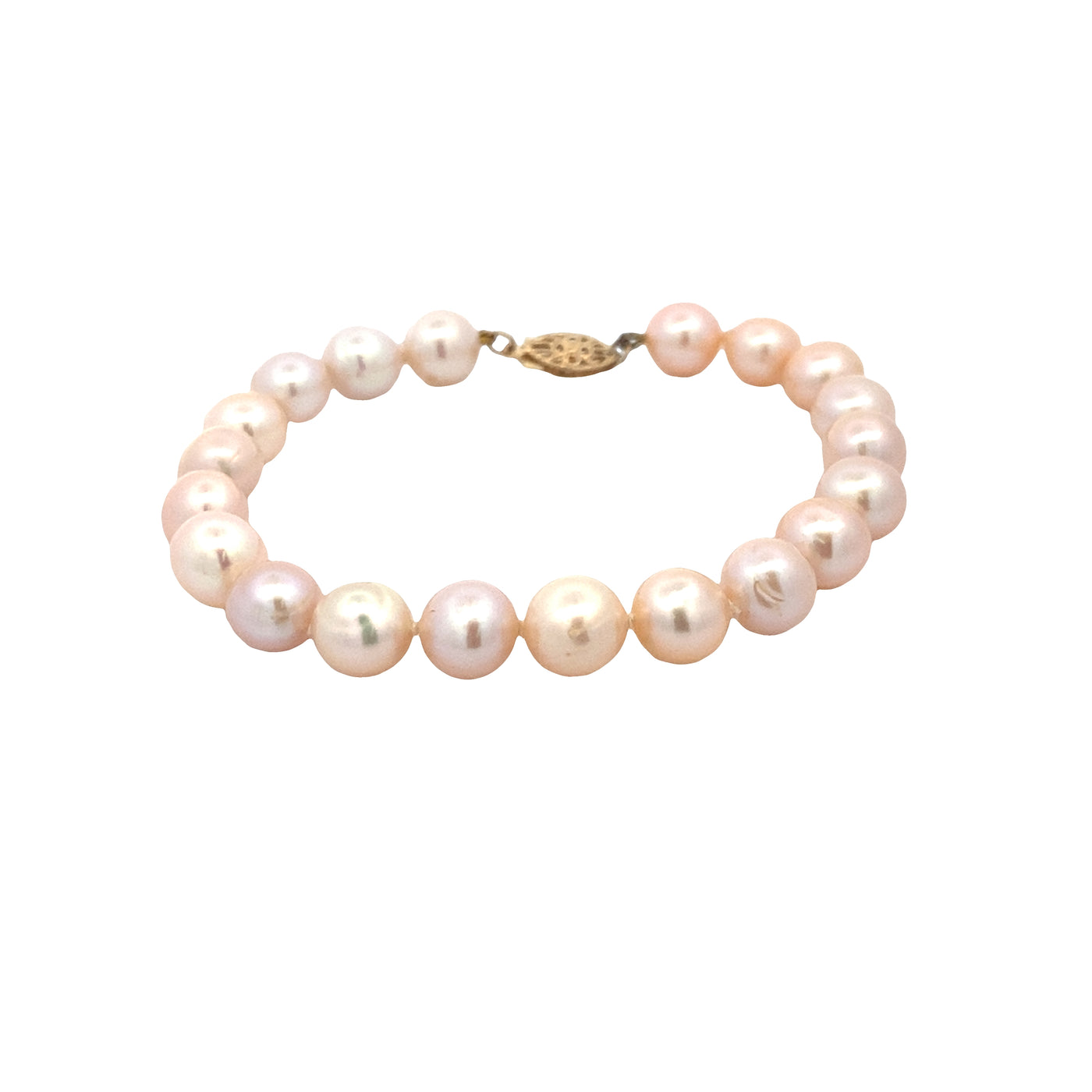 ESTATE FW Pearl Bracelet in Yellow Gold